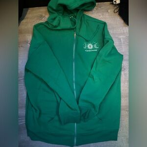 Green Zip-Up Hoodie